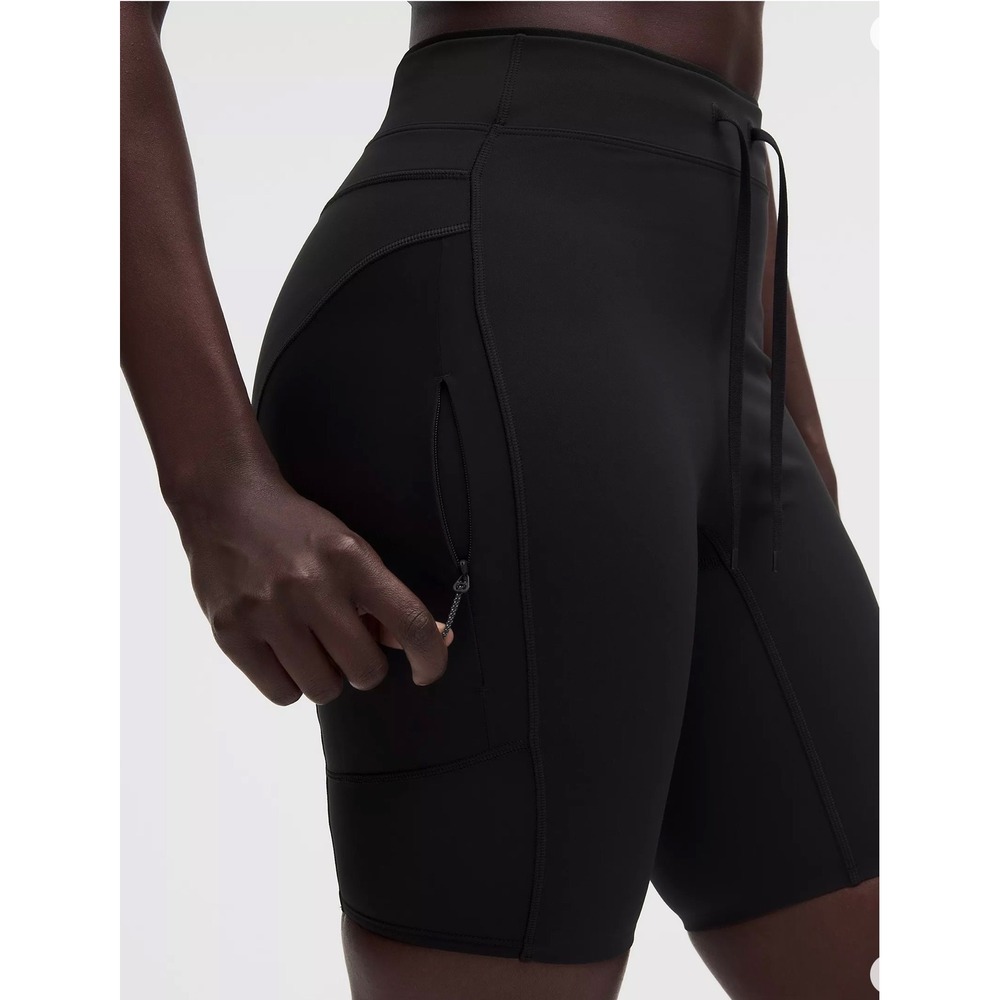 Lululemon No Line High-Rise Running Short 8 Black LW7DSSS Womens Size 6 NWT